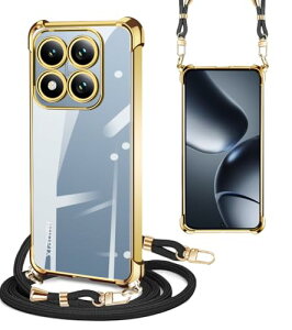 Xiaomi 14T �P�[�X �N���A �V�����_�[�X�g���b�v xiaomi 14t �X�}�z�P�[�X �ϏՌ� ���|�� ��|�� �V���I�~ 14T �J�o�[ ���� TPU �X�g���b�v�t�� �R�t�� �΂߂��� �D�� �l�b�N�X ���O���\ ���C����