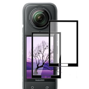 Insta360 X5 / X4 �ی�t�B���� �t�B���� 2�� [3D�Ȗ� �Y�f�@��] PMMA�f�ލ̗p �C���X�^360 X5 / X4 �X�N���[���v���e�N�^�[ �A�N�Z�T���[ �X�N���[���v���e�N�^�[ �L�Y�C���@�\ �_�炩�� �����ߗ� ��