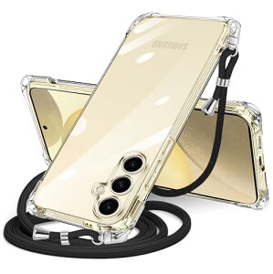 Galaxy S24 FE �P�[�X �N���A �V�����_�[ SCG30 �X�}�z�P�[�X �M�����N�V�[ s24fe �J�o�[ ���|�� �΂߂��� ���� ���^ TPU �ϏՌ� �R�t�� �΂߂��� �D��X�g���b�v�t�� �l�b�N�X�g���b�v �V�����_�[ �P