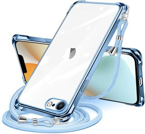 iPhone 17e �P�[�X �N���A �V�����_�[ iPhone 16e �X�}�z�P�[�X �A�C�t�H��16e �J�o�[ ���|�� �΂߂��� ���� TPU ���^ �y�� �ϏՌ� �R�t�� �΂߂��� �D��X�g���b�v�t�� �l�b�N�X�g���b�v �V�����_�[ 