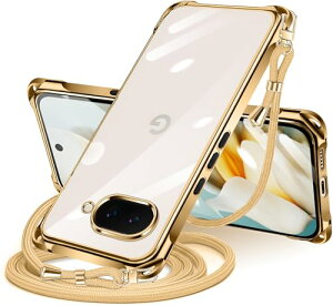 Google Pixel 9a �P�[�X �N���A �V�����_�[ pixel9a �X�}�z�P�[�X �s�N�Z�� 9A �J�o�[ ���|�� �΂߂��� �ϏՌ� ���� ���^ �y�� TPU �R�t�� �΂߂��� �D��X�g���b�v�t�� �l�b�N�X�g���b�v �V�����_�[ 