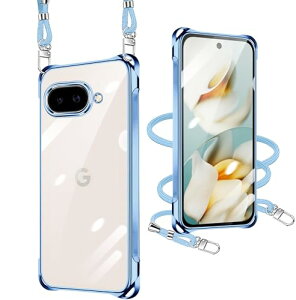 Google Pixel 9A �P�[�X �N���A Google Pixel 9a �P�[�X �V�����_�[ �s�N�Z�� 9A �g�уJ�o�[ �ϏՌ� �S�ʕی� �X�}�z�P�[�X �X�g���b�v�t�� ���|�� �΂߂��� ��|�� �X�}�z�P�[�X TPU ���^ �y�� ���O��