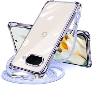 Google Pixel 9a �P�[�X �N���A �V�����_�[ pixel9a �X�}�z�P�[�X �s�N�Z�� 9A �J�o�[ ���|�� �΂߂��� �ϏՌ� ���� ���^ �y�� TPU �R�t�� �΂߂��� �D��X�g���b�v�t�� �l�b�N�X�g���b�v �V�����_�[ 