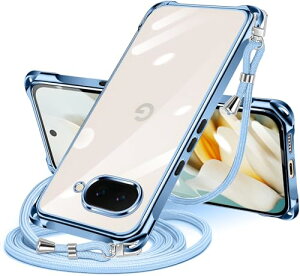 Google Pixel 9a �P�[�X �N���A �V�����_�[ pixel9a �X�}�z�P�[�X �s�N�Z�� 9A �J�o�[ ���|�� �΂߂��� �ϏՌ� ���� ���^ �y�� TPU �R�t�� �΂߂��� �D��X�g���b�v�t�� �l�b�N�X�g���b�v �V�����_�[ 