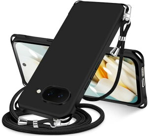 Google Pixel 9a �P�[�X �V�����_�[ pixel9a �X�}�z�P�[�X �s�N�Z�� 9A �J�o�[ ���|�� �΂߂��� �ϏՌ� ���^ �y�� TPU �R�t�� �΂߂��� �D��X�g���b�v�t�� �l�b�N�X�g���b�v �V�����_�[ �P�[�X �c / 