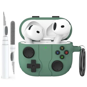AirPods 4 �P�[�X �J�o�[ �N���[�j���O�L�b�g�t�� ���g���Ȍg�уQ�[���@�f�U�C�� AirPods��4����P�[�X �\�t�g�V���R�� �ی�J�o�[�X�L�� Apple AirPods 4 2024�[�d�P�[�X�p