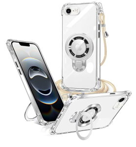iPhone 16e �P�[�X �N���A iphone 16e �P�[�X �����O�t�� MagSafe�V�����_�[ �ϏՌ� iPhone16E �J�o�[ ���C�����X�[�d �}�O�l�b�g���� ���߉\ �ی�\�t�g ���O�� ���^ TPU ������ ��|�� �R�t���o���p