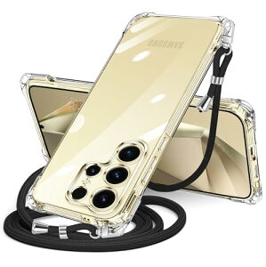 Galaxy S24 Ultra �P�[�X �N���A �V�����_�[ SC-52E SCG26 �X�}�z�P�[�X �M�����N�V�[ s24ultra �J�o�[ ���|�� �΂߂��� �ϏՌ� ���� TPU ���^ �R�t�� �΂߂��� �D��X�g���b�v�t�� �l�b�N�X�g���b�v �V��