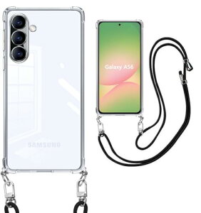 Galaxy A56 �P�[�X �N���A �V�����_�[ galaxy a56 �X�}�z�P�[�X ���� TPU �M�����N�V�[ a56 �J�o�[ �ϏՌ� �΂߂��� �D��X�g���b�v�t�� �X�}�[�g�t�H�� �l�b�N ���߉\�� ���|�� �V�����_�[ �N���X
