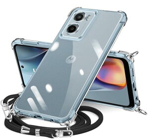 Motorola Moto G05 �P�[�X �N���A �V�����_�[ ���g���[�� g05 �J�o�[ ���|�� �΂߂��� ��|�� ���� TPU �ϏՌ� ���^ �y�� �R�t�� �΂߂��� �D��X�g���b�v�t�� �l�b�N�X�g���b�v �V�����_�[ �P�[�X 