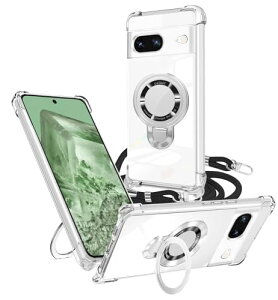 Google Pixel 8 �P�[�X �N���A �����O�t�� MagSafe�V�����_�[ �s�N�Z�� 8 �ϏՌ� pixel 8 �X�}�z�P�[�X ���C�����X�[�d �}�O�l�b�g���� ���߉\ �ی�\�t�g ���O�� ���^ TPU ������ ��|�� �R�t���o