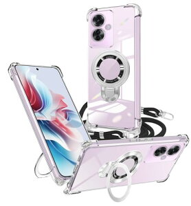 OPPO Reno11 A �P�[�X �N���A �����O�t�� �V�����_�[ Reno 11A �ϏՌ� oppo reno 11a �X�}�z�P�[�X �c�����B�����[�� �}�O�l�b�g���� ���߉\ �ی�\�t�g ���O�� ���^ TPU ������ ��|�� �R�t���o���p