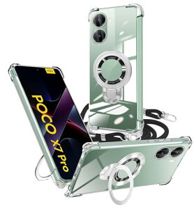 Xiaomi POCO X7 Pro �P�[�X �N���A �����O�t�� �V�����_�[ Mi poco x7 pro 5g �ϏՌ� Redmi Turbo4 �J�o�[ �c�����B�����[�� �}�O�l�b�g���� ���߉\ �ی�\�t�g ���O�� ���^ TPU ������ ��|�� �R�t���o