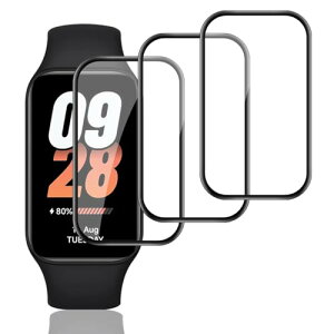 Xiaomi Smart band 8 Active �t�B���� �K���X�t�B���� 3�� PET������ �Y�f�@�� �����ߗ� Xiaomi Smart band 8 Active �ی�t�B���� 3D�ȖʃJ�o�[ �V���I�~ �X�}�[�g�o���h8 Active �t���ی�t�B���� �L�Y�h�~ ��