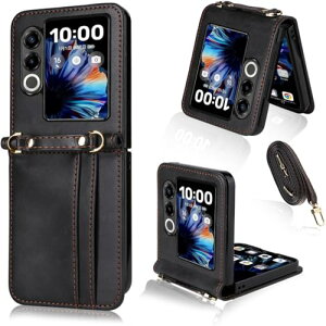 ZTE nubia Flip 2 5G �P�[�X �蒠�^ �V�����_�[ A404ZT �J�o�[ zte nubia flip2 �X�}�z�P�[�X �J�[�h���[ �P�[�X ���|�� �΂߂��� �ϏՌ� ���^ �y�� �R�t�� �΂߂��� �D��X�g���b�v�t�� �l�b�N�X�g���b�v