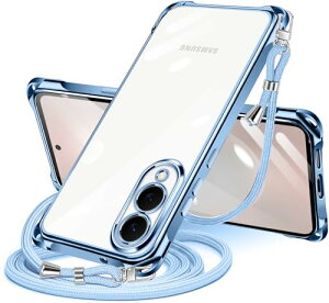 Galaxy S25 Edge �P�[�X �N���A �V�����_�[ galaxy s25 edge �X�}�z�P�[�X �M�����N�V�[ s25�G�b�W �J�o�[ ���|�� �΂߂��� ���� TPU ���^ �ϏՌ� �R�t�� �΂߂��� �D��X�g���b�v�t�� �l�b�N�X�g���b�v 