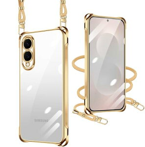Galaxy S25 Edge �P�[�X �N���A �M�����N�V�[S25 Edge �X�}�z�P�[�X �J�o�[ �g�уJ�o�[ �ϏՌ� �S�ʕی� �X�}�z�P�[�X �X�g���b�v�t�� ���|�� �΂߂��� ����TPU �����Y�ی� ���^ �y�� ���O���\ 