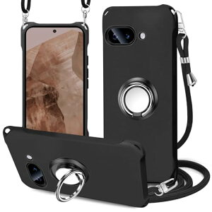 Google Pixel 9a �P�[�X �\���b�h�J���[ �l�b�N �����O�t�� �V�����_�[ Google 9A �J�o�[ TPU pixel 9a �ϏՌ� �s�N�Z��9a �X�}�z�P�[�X ���|�� �΂߂��� �X�g���b�v�t�� �� �y�^ �R�t�� �l�b�N�X�g���b
