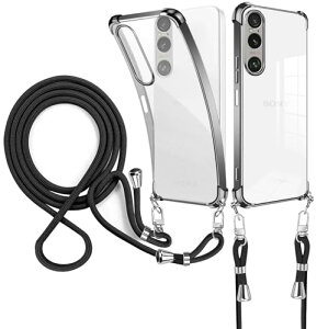 SONY Xperia 1 VII �P�[�X �N���A �V�����_�[ SO-51F / SOG15 �g�уJ�o�[�ϏՌ� �G�N�X�y���A1 VII �J�o�[ xperia1 vii �X�}�z�P�[�X ���|�� �΂߂��� ���� TPU Xperia1 VII �\�j�[�g�уP�[�X ���^ �y�� �R�t�� 