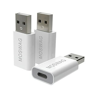 USB-USB C�A�_�v�^ USB-C to USB-A �ϊ��A�_�v�^ Apple MagSafe Watch 9 / 8 / 7 / SE / Ultra�ƌ݊��� (�z���C�g-3�p�b�N)