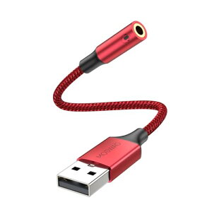 USB 3.5 mm�W���b�N�I�[�f�B�I�A�_�v�^ 3.5 mm�⏕�X�e���I�ϊ���t���O���T�E���h�J�[�hUSB-A�`�I�[�f�B�I�W���b�N�A�_�v�^�̓C���z�� PC �m�[�g�p�\�R�� Linux �f�X�N�g�b�v PS 4�Ȃǂ̋@��ƌ�