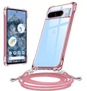 Google Pixel8 Pro �P�[�X �N���A �V�����_�[ �ϏՌ� �S�ʕی� Pixel 8 Pro �J�o�[ ���� �s�N�Z�� 8 Pro �X�}�z�P�[�X �񂩂� ���|�� �΂߂��� TPU ��|���P�[�X �X�g���b�v�t�� ���^ �y�� �����h�~ ����