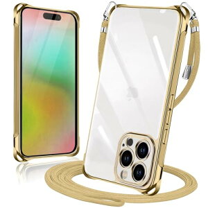iPhone 16 Pro �P�[�X �N���A �V�����_�[ �ϏՌ� �A�C�t�H��16 Pro �X�}�z�P�[�X ���� �J�o�[ ���^ �y�� �񂩂� ���|�� ��|���P�[�X �X�g���b�v�t�� �c / �� 2WAY ���O���\ ���������\ ���C��