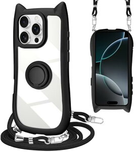 iPhone 15 Pro Max �P�[�X �V�����_�[ �N���A �J�o�[ �����O�t�� �B���X�^���h �L�� �l�R�~�~ �w�ʃK���X ���킢�� ������� �X�^���h�t�� �X�g���b�v�z�[�� �A�C�t�H��15�v���}�b�N�X �X�}�z�P�[