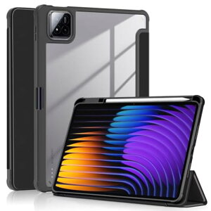 Xiaomi Pad 7 �P�[�X �w�ʓ��� Xiaomi Pad 7 Pro �P�[�X �N���A �C���X�g ��� �y�����[�\ Android �V���I�~ Pad7 Pro �����P�[�X �J�o�[ �O�܂�X�^���h �I�[�g�X���[�v�@�\ �ϏՌ� �y�� ������ ��