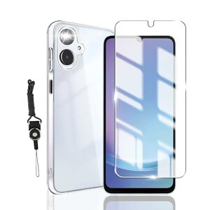 Galaxy A25 5G SC-53F SCG33 �K���X�t�B���� + Galaxy A25 5G �P�[�X �N���A �M�����N�V�[a25 5G �t�B���� �d�x9H �����K���X �t���ی�t�B���� SC-53F SCG33 �N���A ���� �J�o�[ TPU �ϏՌ� �J�����ی� �y�� Galaxy