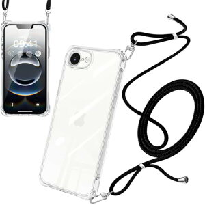 iPhone 17e iPhone 16e �A�C�t�H��17e 16e �P�[�X �V�����_�[ �N���A �ϏՌ� �X�g���b�v�t�� ���� ���^ �y�� TPU ���|�� �΂߂��� ���߉\ �N���X�{�f�B �S���� ��������