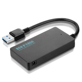 USB3.0 ハブ 4ポート バスパワー 高速データ転送 USB3.0高速ハブ 給電ポート付き コンパクト USB HUB LED指示灯 HUBBBMAX