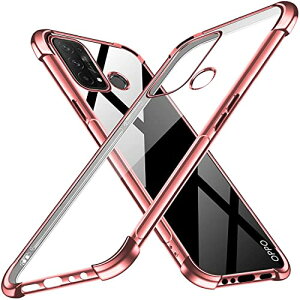 OPPO Reno5 A ケース クリア 耐衝撃 TPUバンパー メッキ加工 ワイヤレス充電対応 Qi急速充電対応 透明 軽量 薄型 指紋防止 耐摩擦 耐衝撃吸収 耐震 黄ばみ防止 落下防止 OPPO スマホ の ケース 送料