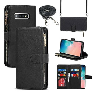 for Galaxy S10 Plus ��|���P�[�X �蒠�^ SCV42 SC-04L SC-05L �g�уJ�o�[ ���|���΂߂��� �V�����_�[ ������v+TPU �}�O�l�b�g Samsung S10 Plus 5G ���z�^�J�o�[ IC�J�[�h ���D���ꏬ�K�����e�� ���[�|�P�b