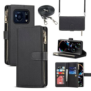 for SHARP AQUOS R6 ��|���P�[�X �蒠�^ SH-51B SH-M22 �g�уJ�o�[ ���|���΂߂��� �V�����_�[ ������v+TPU �}�O�l�b�g aquos r6 ���z�^�J�o�[ IC�J�[�h ���D���ꏬ�K�����e�� ���[�|�P�b�g �X�^���h