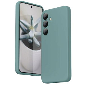 Galaxy S24 Plus �P�[�X �V���R��(�J�����̑S�ʕی�),6.7�C���`�Ή�(2024)�ϏՌ� ���y�� �w��h�~ ���C�����X�[�d�Ή� Galaxy S24+�\�t�g���^�J�o�[ (�T�{�e���O���[��) ��������