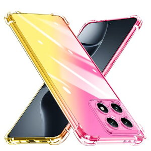 Xiaomi 14T Pro �p�P�[�X �N���A ���� TPU �\�t�g�P�[�X �ϏՌ� �y �� �S�ʕی� ���΂݂Ȃ� �O���f�[�V���� �����Y�ی� ���h�~ ����h�~ �V���I�~ 14T �v�� �p�X�}�z�P�[�X �s���N+�S�[���h ������