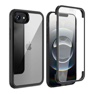 iPhone16e P[X 360xSʕی [100ʊx][ʓ] NAtJo[  ϏՌ ^ y VRt[ ~߃op[ Qi[dΉ (ubN, iPhone16e) 