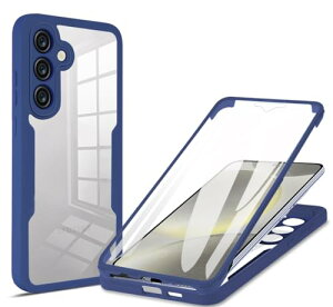 Galaxy S24 FE P[X 360° Sʕی O  Galaxy S24 FE Jo[ [^b`plx] Vf یtB TPU+PC NA X}zP[X tJo[ y ^ Ռz C菝h~ EȒP 