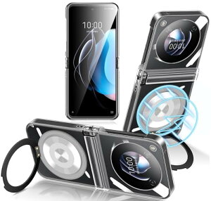 ZTE Nubia Flip 5G P[X / ZTE Libero Flip 5G P[X NA MagSafeΉ Ot PC X}zP[X X^h@\ ZTE Libero Flip / Nubia Flip Jo[ ϏՌ CAX[dΉ y ^[] 