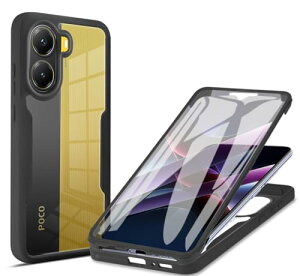 Xiaomi Poco X7 Pro P[X 360° Sʕی O  Xiaomi Poco X7 Pro Jo[ [^b`plx] Vf یtB TPU+PC NA X}zP[X tJo[ y ^ Ռz C菝h~ 