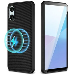 Xperia 10 VI P[X MagSafeΉ ϏՌ Xperia10VI SO-52E Jo[ CX[dΉ GNXyA 10 vi X}zP[X PC y ^ C菝h~ h~ Xgbvz[t (ubN) 