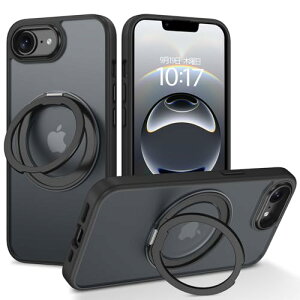 iPhone 16e P[X 360°]X^h cΉ O MagSafeΉ CX[dΉ ACtH 16e P[X wh~ ω Xgbvz[ iPhone 16e X}zP[X 6.1C` ubN 