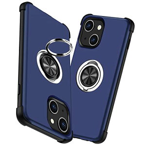 iPhone 13 mini リング付き ケース 衝撃吸収 シリコン 二重構造 TPU PC 耐久性 指紋防止 アイフォン 13ミニ ケース 耐衝撃 バンパー 全面保護 車載ホルダー対応 耐摩擦 滑り防止 おしゃれ 人気 携帯