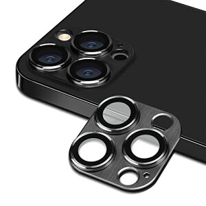 iPhone 12 Pro Max カメラフィルム レンズカバー 金属 ケース 高透過率 露出オーバー防止 耐衝撃 防塵 全面保護 アルミ合金+強化ガラス製 iPhone 12 Pro Max レンズフィルム (黒) 送料無料