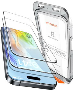 iPhone 16 Pro KXtB Sʕی X܂őSʕی wh~ ɍ׍ 9Hz V^gt \tȒP 炳 2Zbg 2024 6.3C` Ȃ ACtH16Pro یtB Glass