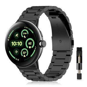 Google Pixel Watch 3 45mm �����o���h �X�e�����X�� �T�C�Y���߉\ �����H��t�� �X�g���b�v �r�W�l�X�� ���ɂ₳���� �����Y�����f�B�[�X �����x���g �ւ��x���g �R���p�`�u�� Google Pixel Watch 3 45m