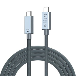 USB4 P[u 0.3m Thunderbolt 4 40Gbps] / 240W}[d / 8K@60Hz fo USB 3.2 / 2.0Ȃǉʌ݊T_[{g4 P[u Xperia / Galaxy / Sharp / LG / MacBook / Switch / PixelȂǃ^Cvc@Ή 
