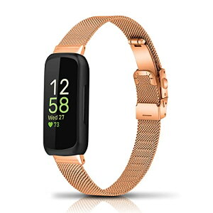 Fitbit Inspire 3 �o���h �����x���g �X�e�����X�� �ւ��x���g �������߉\�j�����p Fitbit Inspire 3 �����o���h (���[�Y�S�[���h) ��������