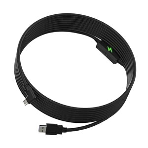 VR NP[u Oculus / Meta Quest 3 / 2 / PICO 4 / Neo3 / Meta Quest ProΉ USB 3.2 Gen1 5M [d|[gt PD18W}[d 5Gbpsf[^] USB A & USB C PCڑ LinkP[u VRANZT[